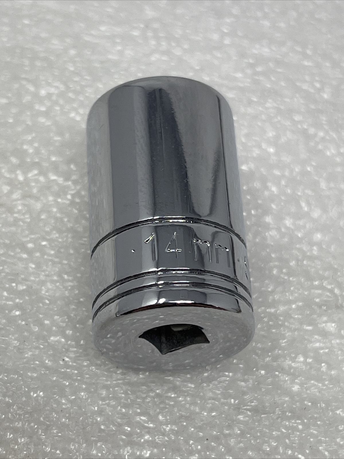 14mm SK Hand Tools 1/4" Drive, 6 Point, Semi-Deep Metric Chrome Socket, 41684