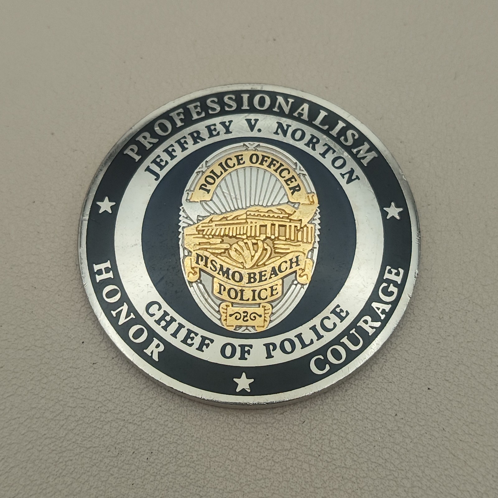 Pismo Beach Police Chief Challenge Coin