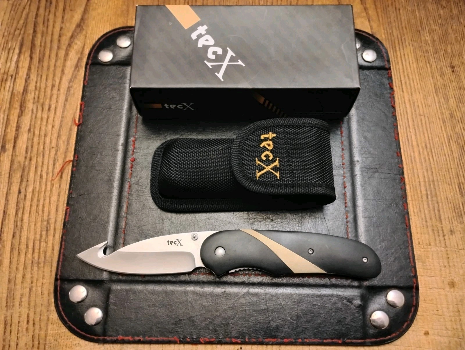 Case Cutlery TecX Brute Folding Knife 3.63" AUS-8 Blade Micarta Handle & Sheath