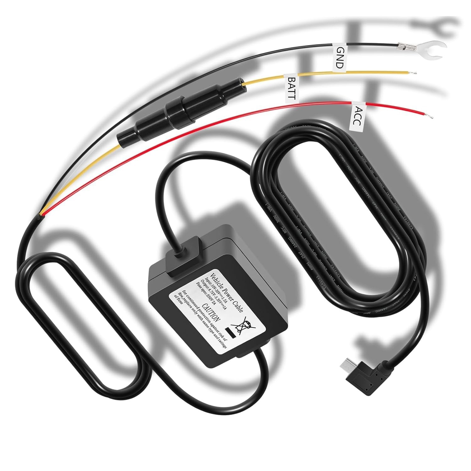 Replace For Garmin Dash Cams Parking Mode Cable 010-12530-03 12V