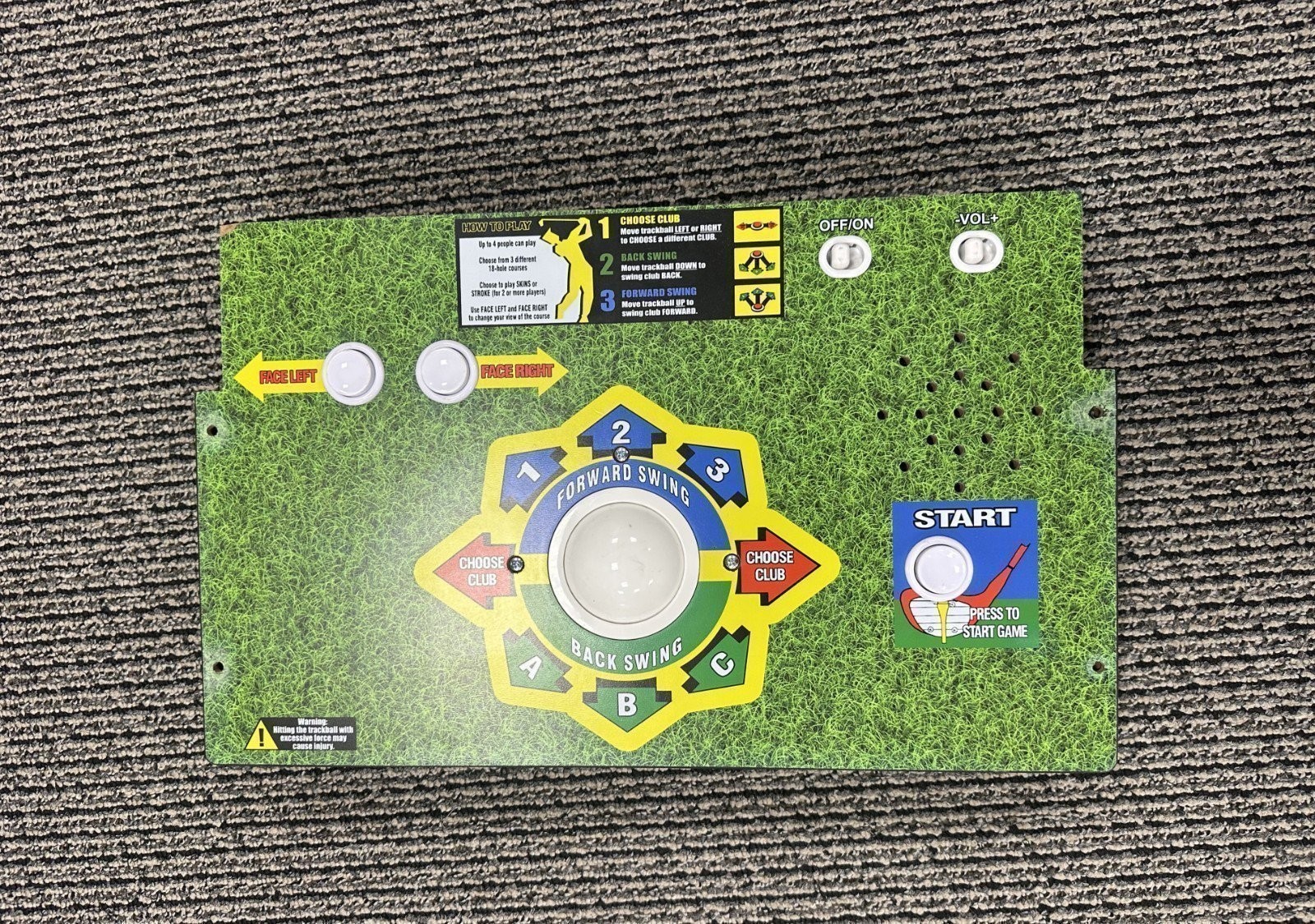Arcade1UP Golden Tee 3D Deluxe Arcade Machine - Control Deck ONLY
