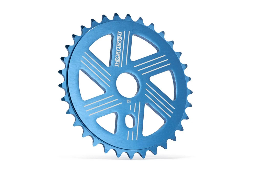 Theory Legacy BMX Wheelie Bike Sprocket Chainring 33t Blue - GT SE Throne Mafia