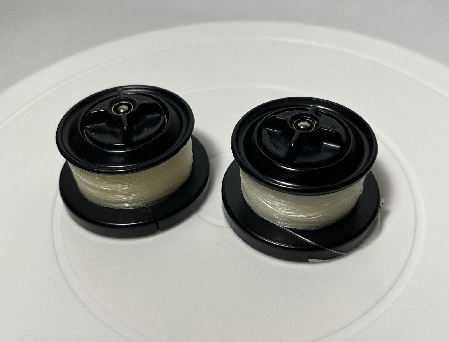 Mitchell Garcia Platyl Saltwater Fishing Line Spools Spare 8lb Test (Lot Of 2)