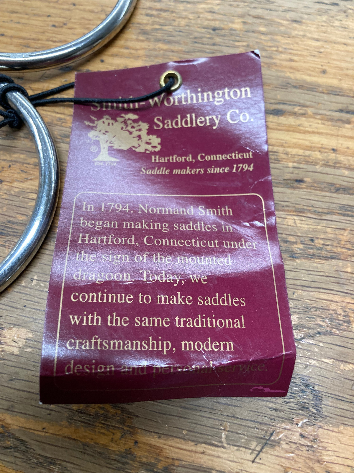 THREE SMITH WORTHINGTON LOOSE RING SNAFFLE BITS(4 3/4" - 5" - 5 1/4")