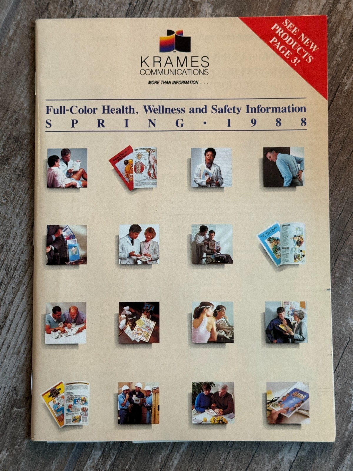 Vintage 1988 KRAMES COMMUNICATIONS Health Wellness Safety Product Catalog