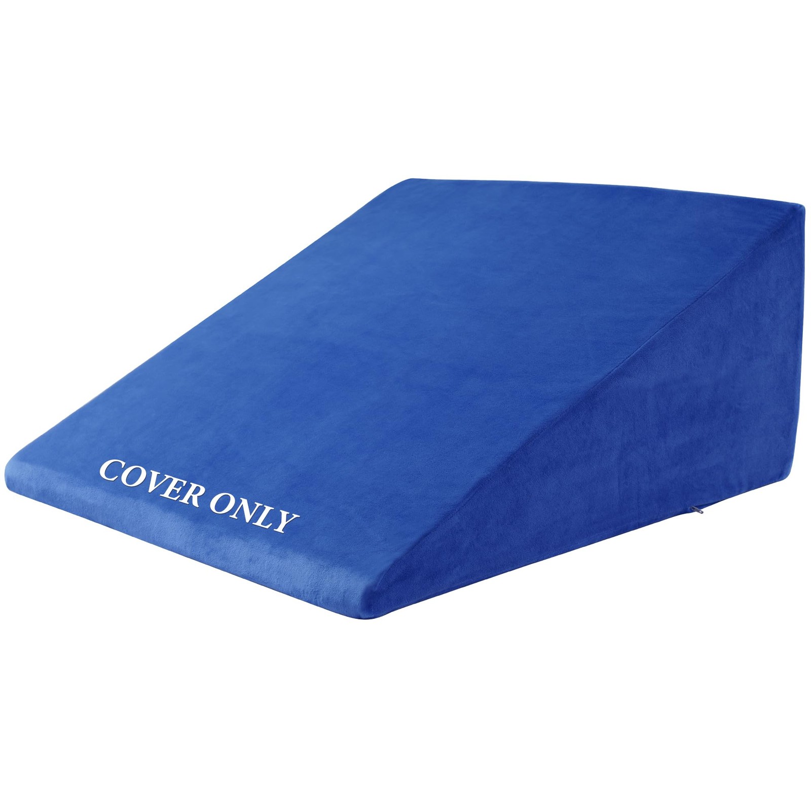 Ultra Soft Velvet Bed Wedge Pillow CoverSuper Soft Fleece Pillowcase with Zip...