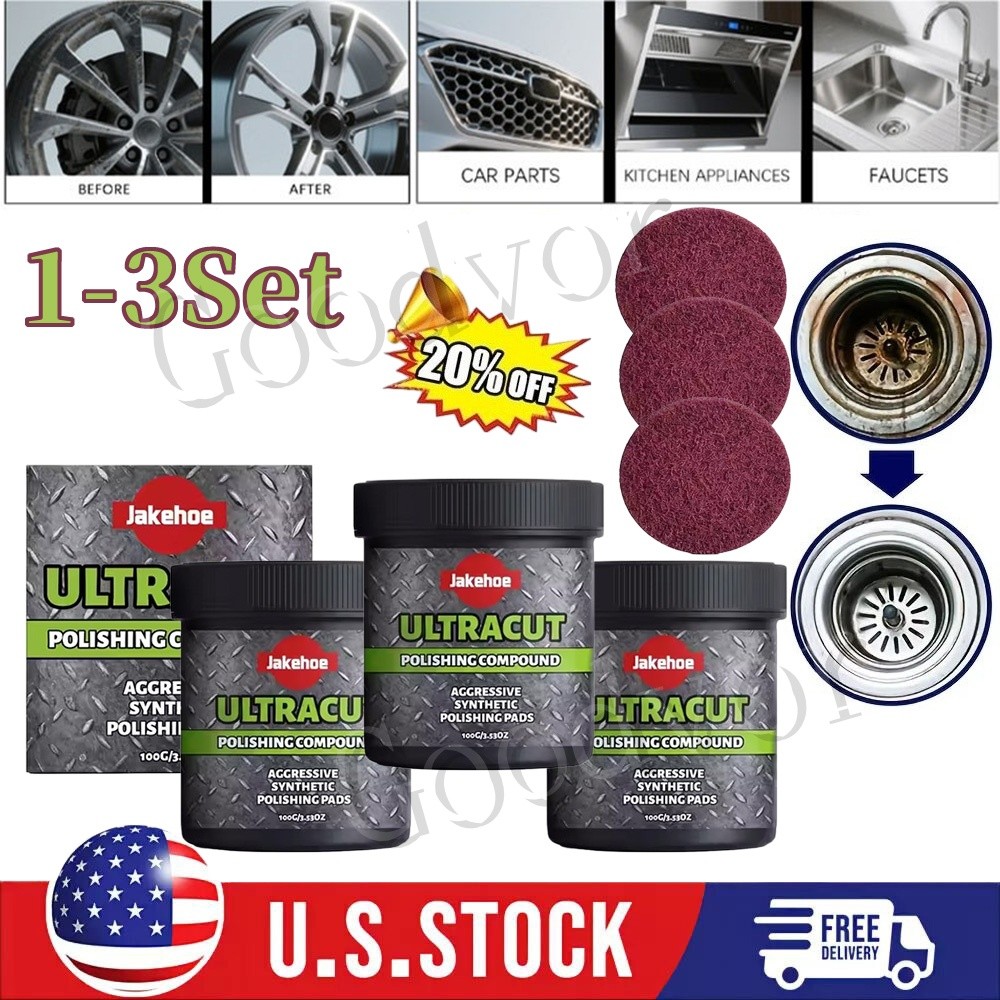 1~3PCS Surface Restoration Polish With Pad, Ultracut Polishing Compound ~20% OFF
