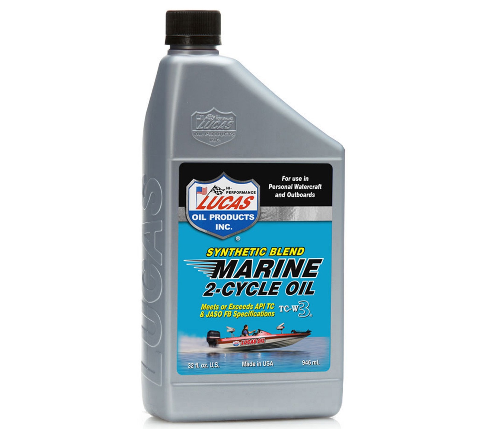Lucas Oil 1 Quart Synthetic Blend 2-Cycle Marine oil  #10860