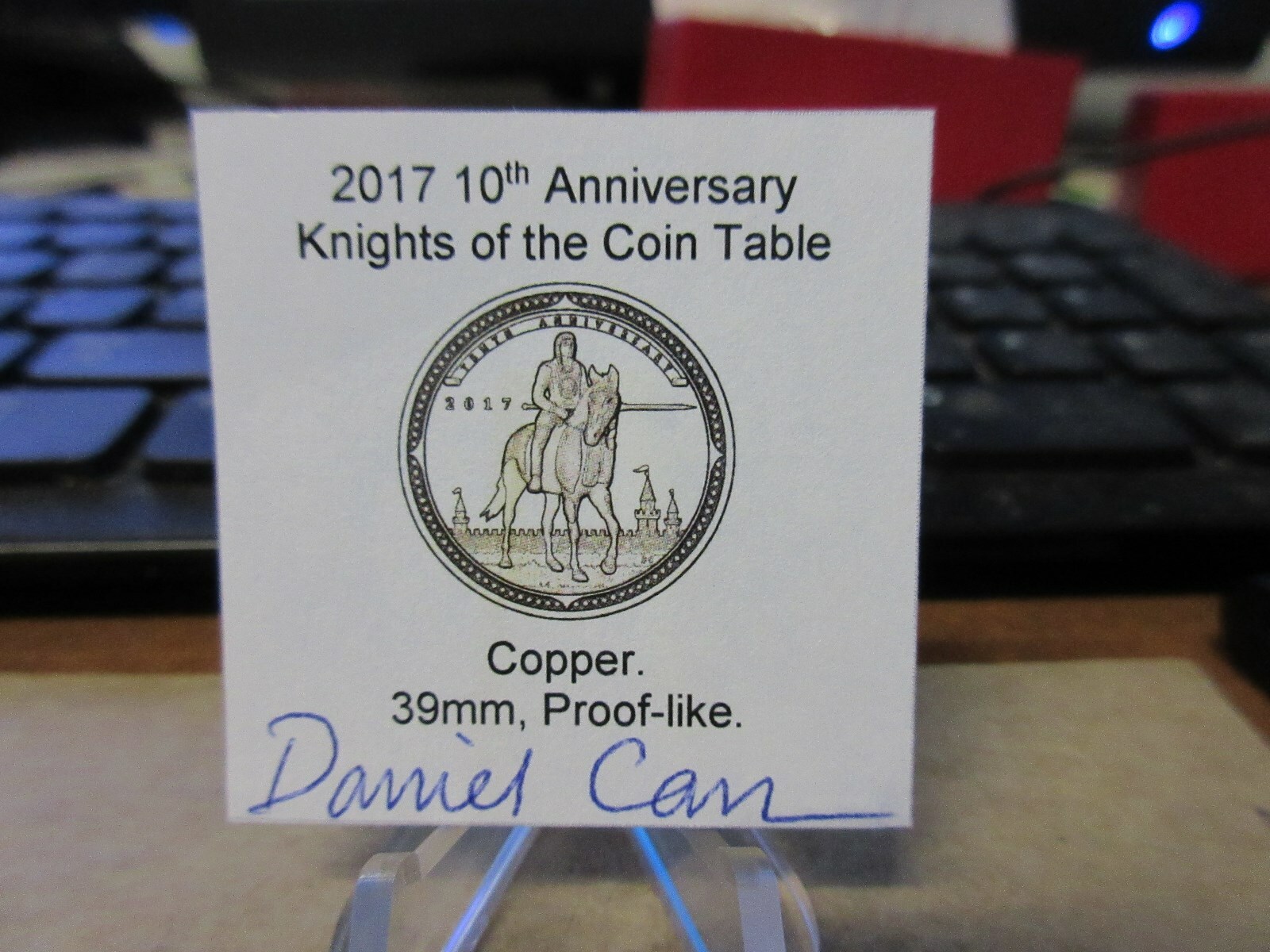 2017 KOTCT Medal by Daniel Carr Copper ANACS MS 70 PL DCAM