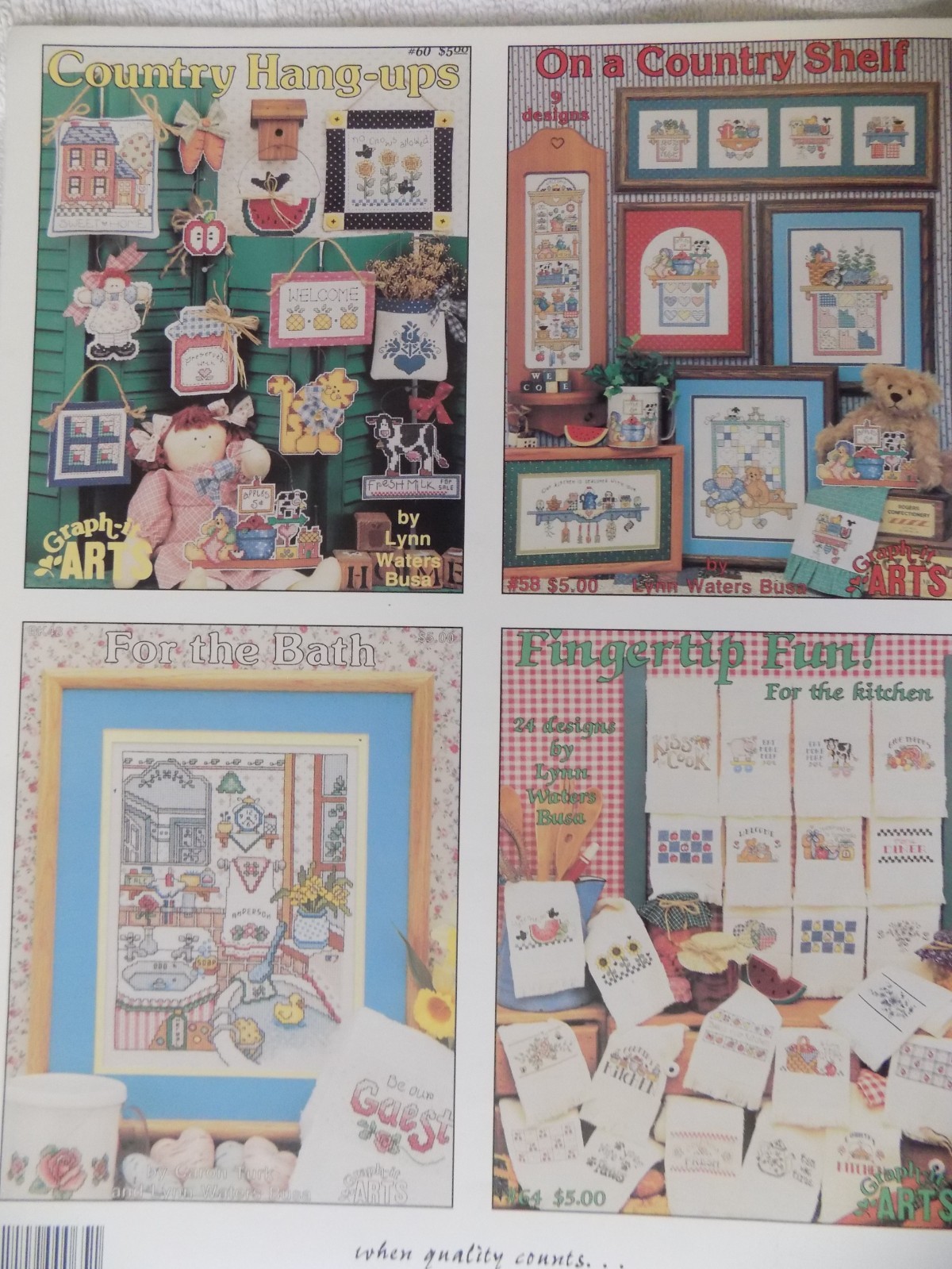 Graph-It Arts Welcome Changes Leaflet Cross Stitch Craft Booklet Embroidery