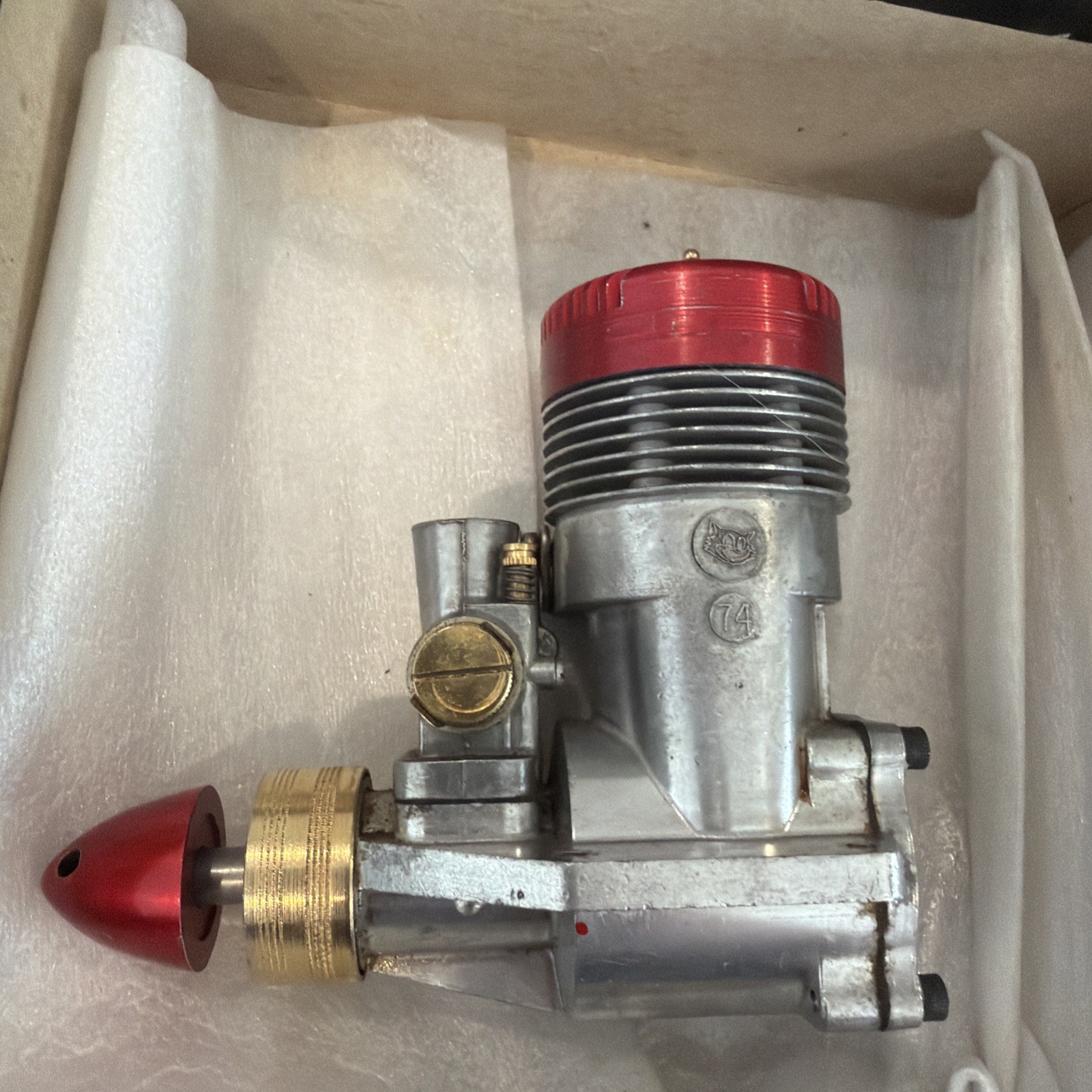 Fox Model RC74 Airplane Engine w/ Original Box