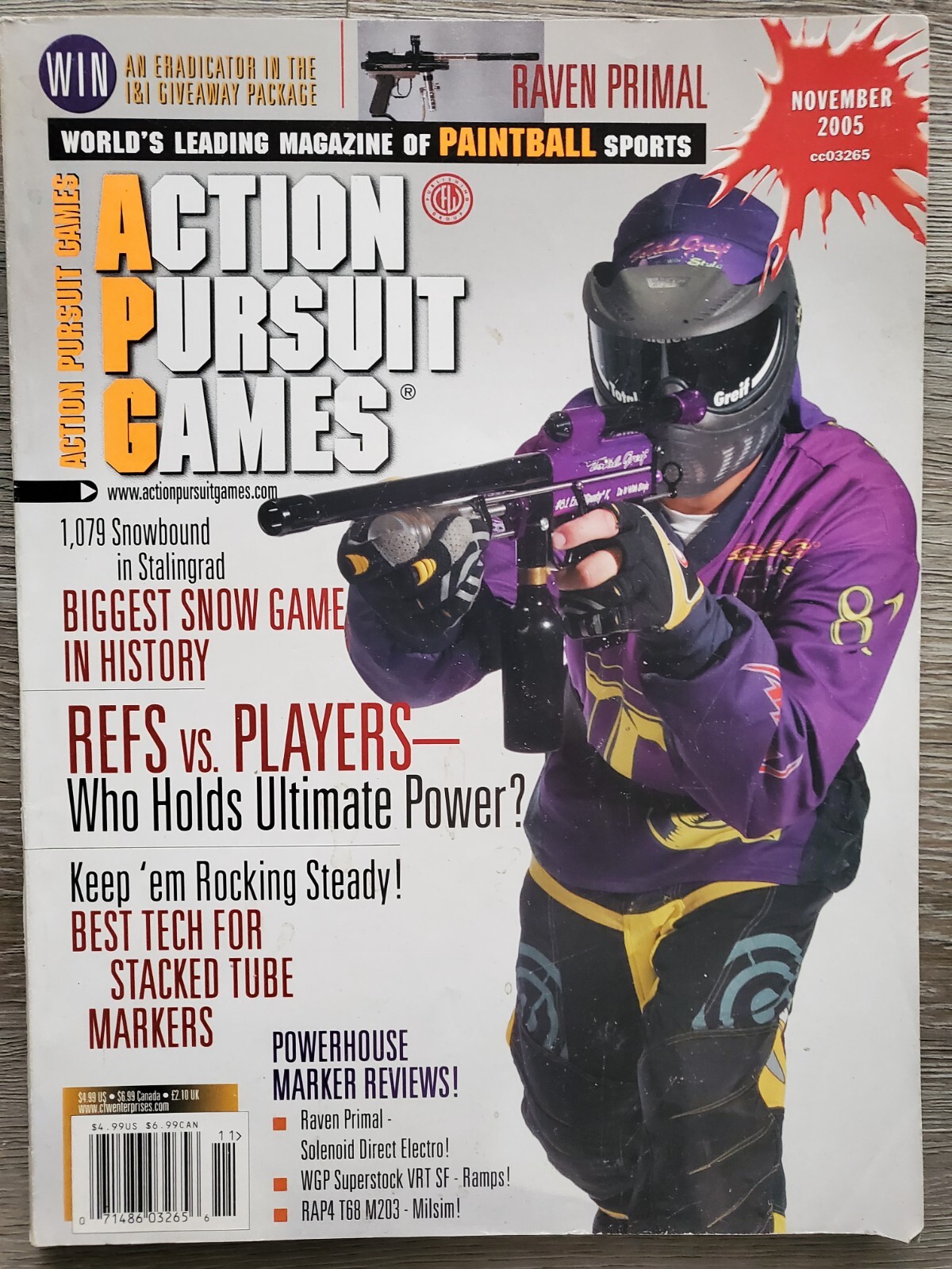 Priced To Sell November 2005 APG Action Pursuit Games Print Paintball Magazine