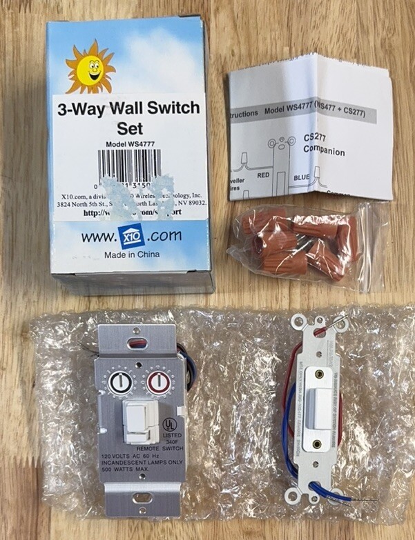 X-10 POWERHOUSE 3-WAY WALL Remote DIMMER MODULE WS4777 Home Security (Open Box).