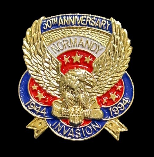 Vintage Normandy Invasion 50th Anniversary Pin 1944-1994