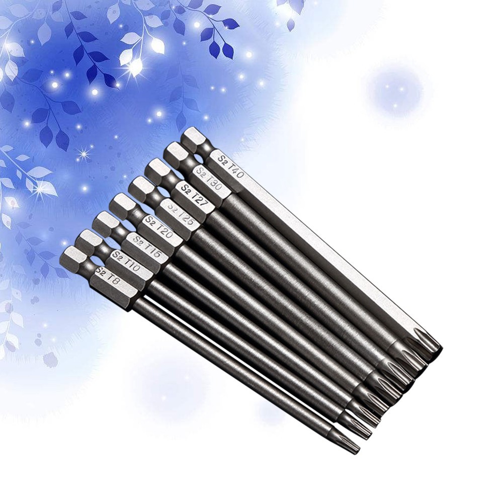 8 Pcs Impact Driver Bits Set Fastener Screw Inner Hexagon Wrench