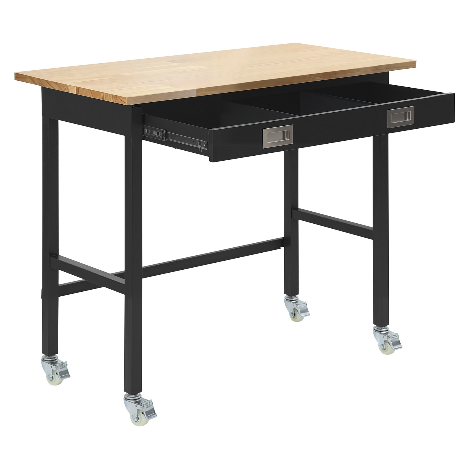 Uimoso 48-inch Workbench with Wood Top, 1500 lbs Capacity, Includes Drawer