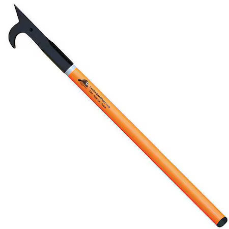 Leatherhead Tools Plo-6Ah-B American Hook, 6 Ft. Pro-Lite Pole, Hiviz Orange