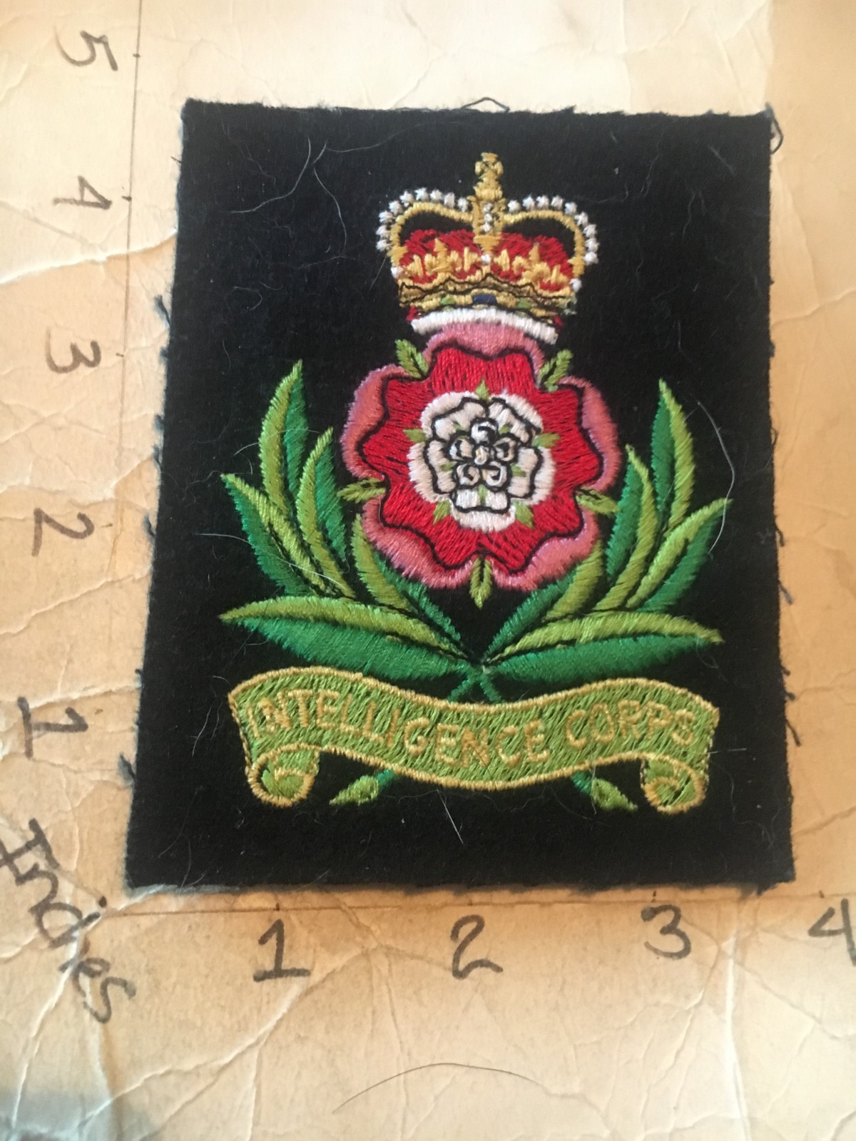 British Army Intelligence Corps felt patch 7/25/25