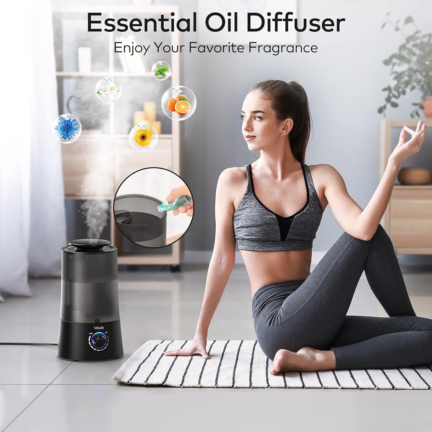 Humidificadores Para Dormitorio - Humidificador De Niebla Fria De 4L Difusor De