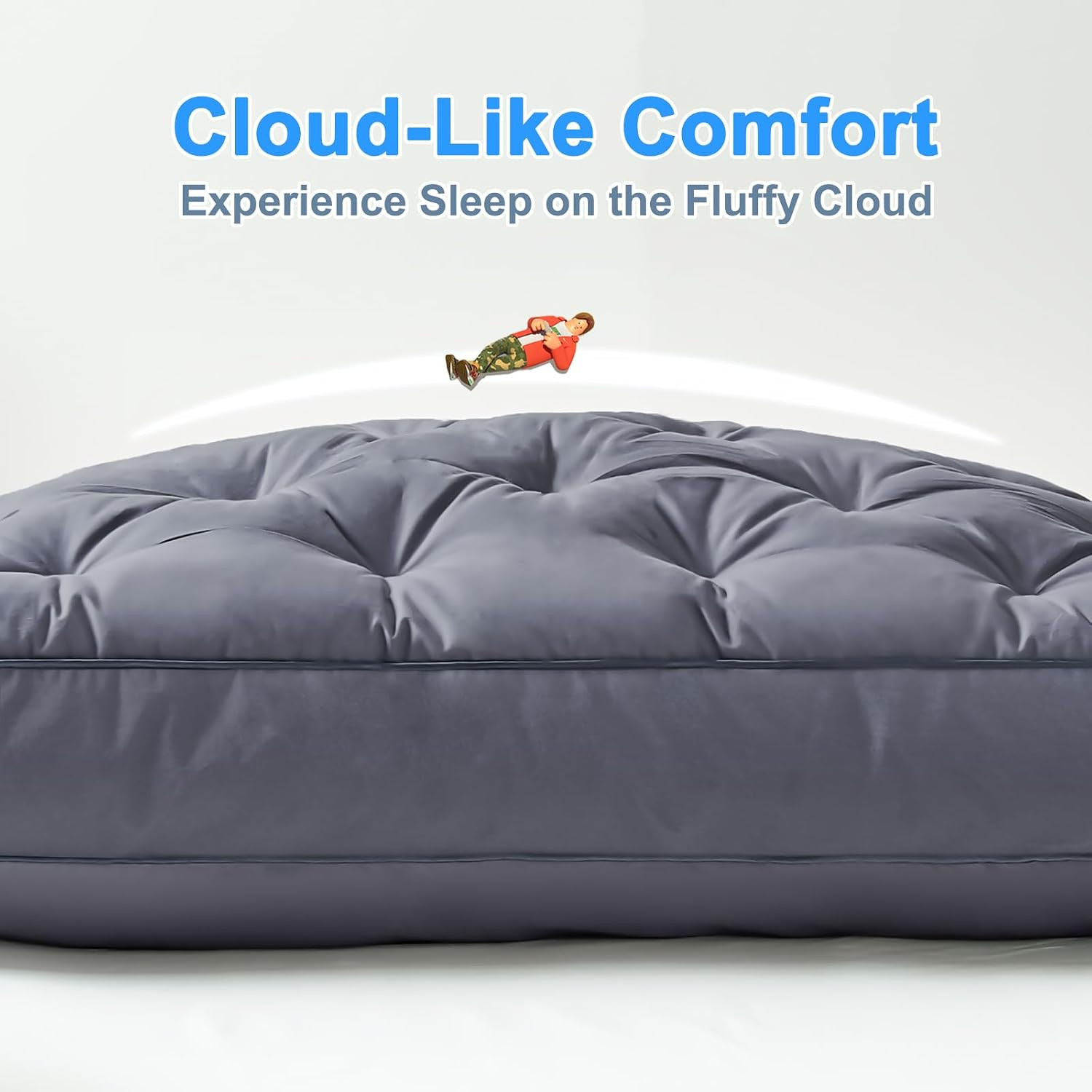 YOUR MOON Extra Soft Support Pillows Standard Size, Luxury Fluffy Down Alternati