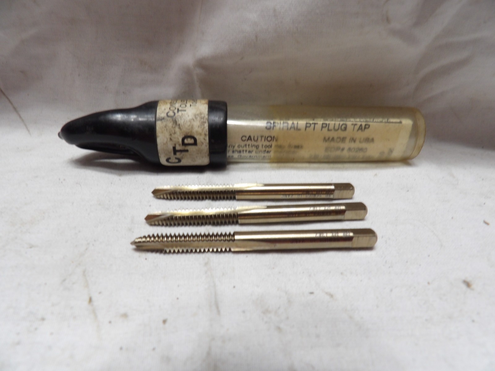Consolidated Toledo Drill 10 x 24 NC GH3 Spiral Pt Plug Tap (Pkg of 3) - USA