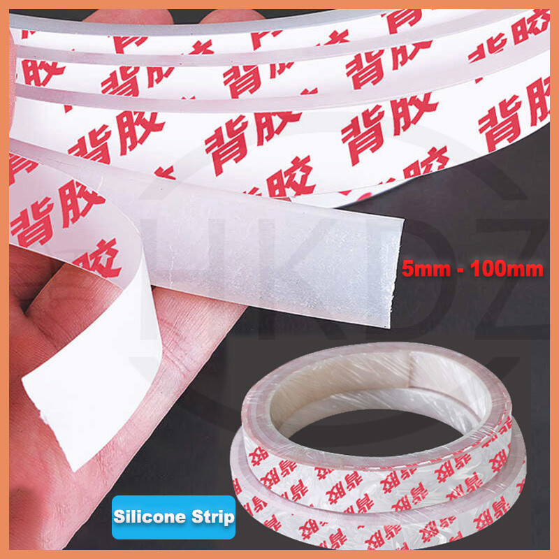 Single Sided Self Adhesive Sealing Silicone Strip Width 5-100mm Thick 0.5mm-30mm