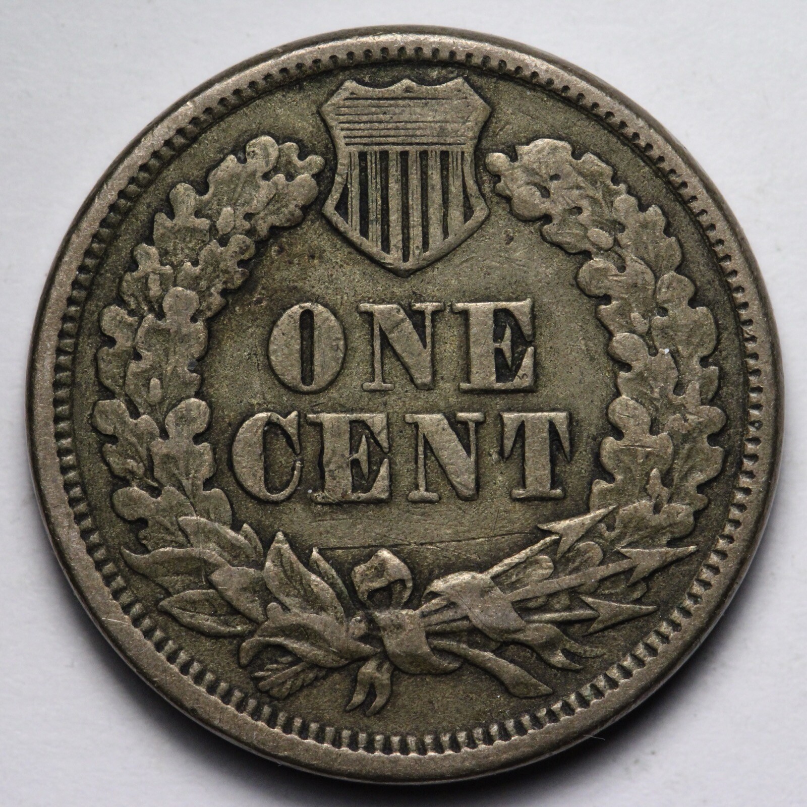1862 Indian Head Cent Penny VF E147 URL