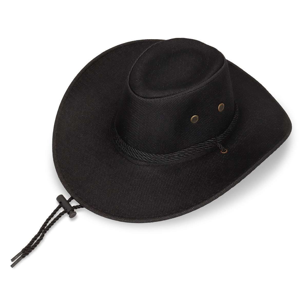Mens Women Cowboy Fedora Hat Summer Wide Brim Linen Mesh Bucket Cap Outdoor Hats