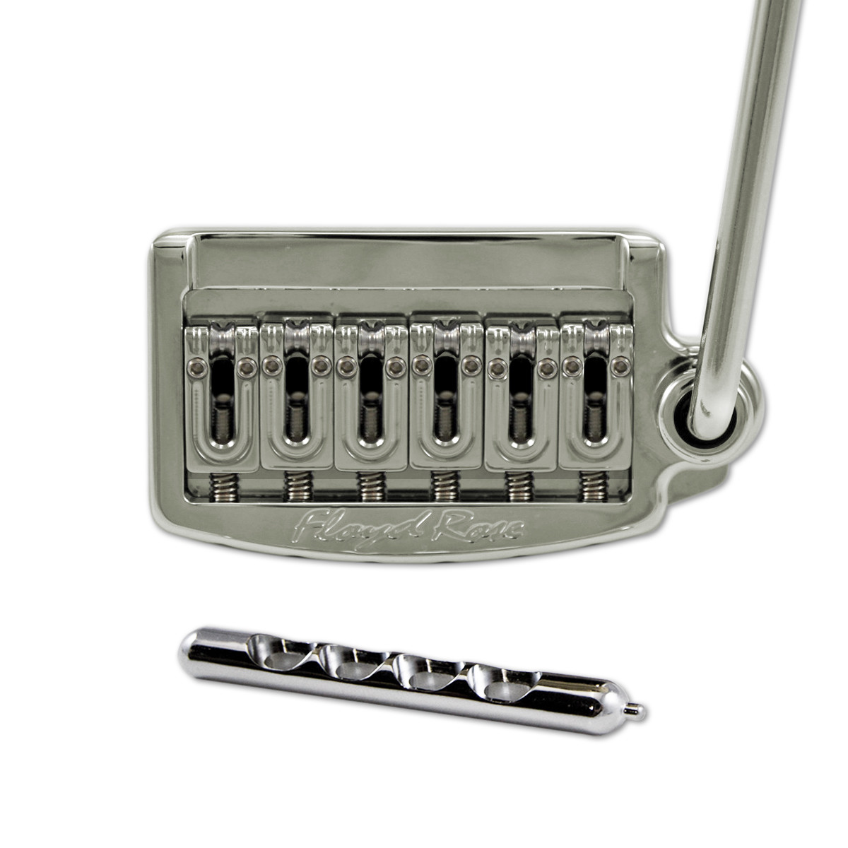 Floyd Rose Rail Tail Tremolo Kit Nickel for Strat Style guitars, Narrow RT400N