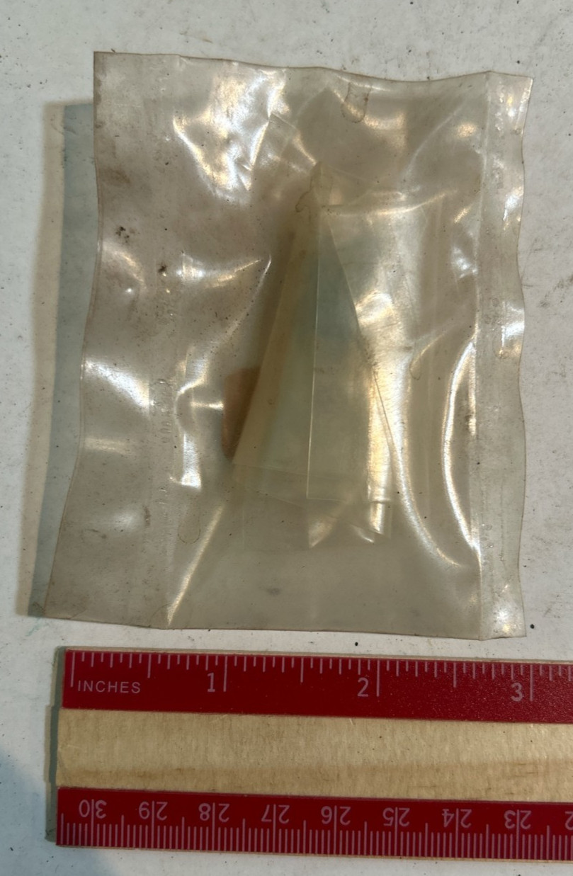 1969 APOLLO NASA SPACE PROGRAM UNIDENTIFIED FITTING IN SEALED ORIGINAL PACKAGE B