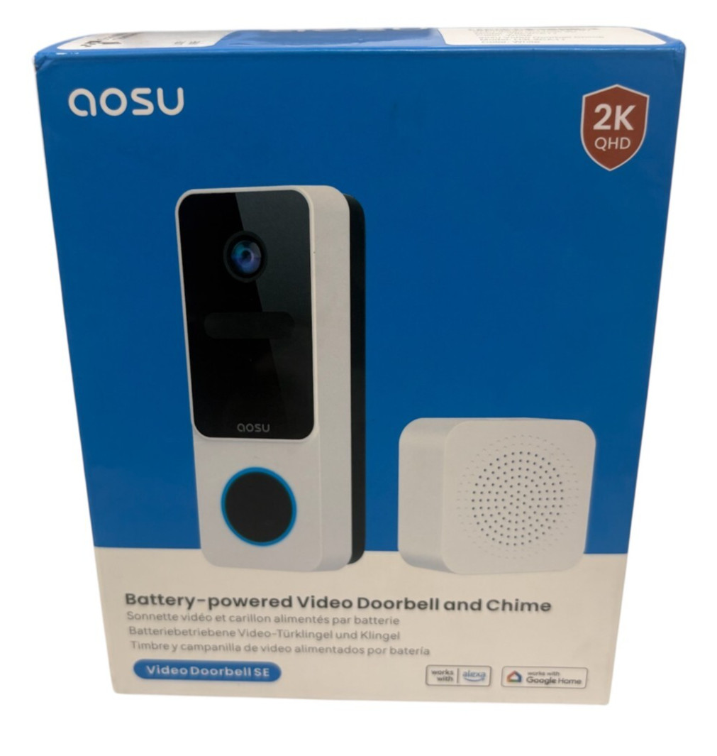 AOSU Battery-Powered Video DoorBell and Chime