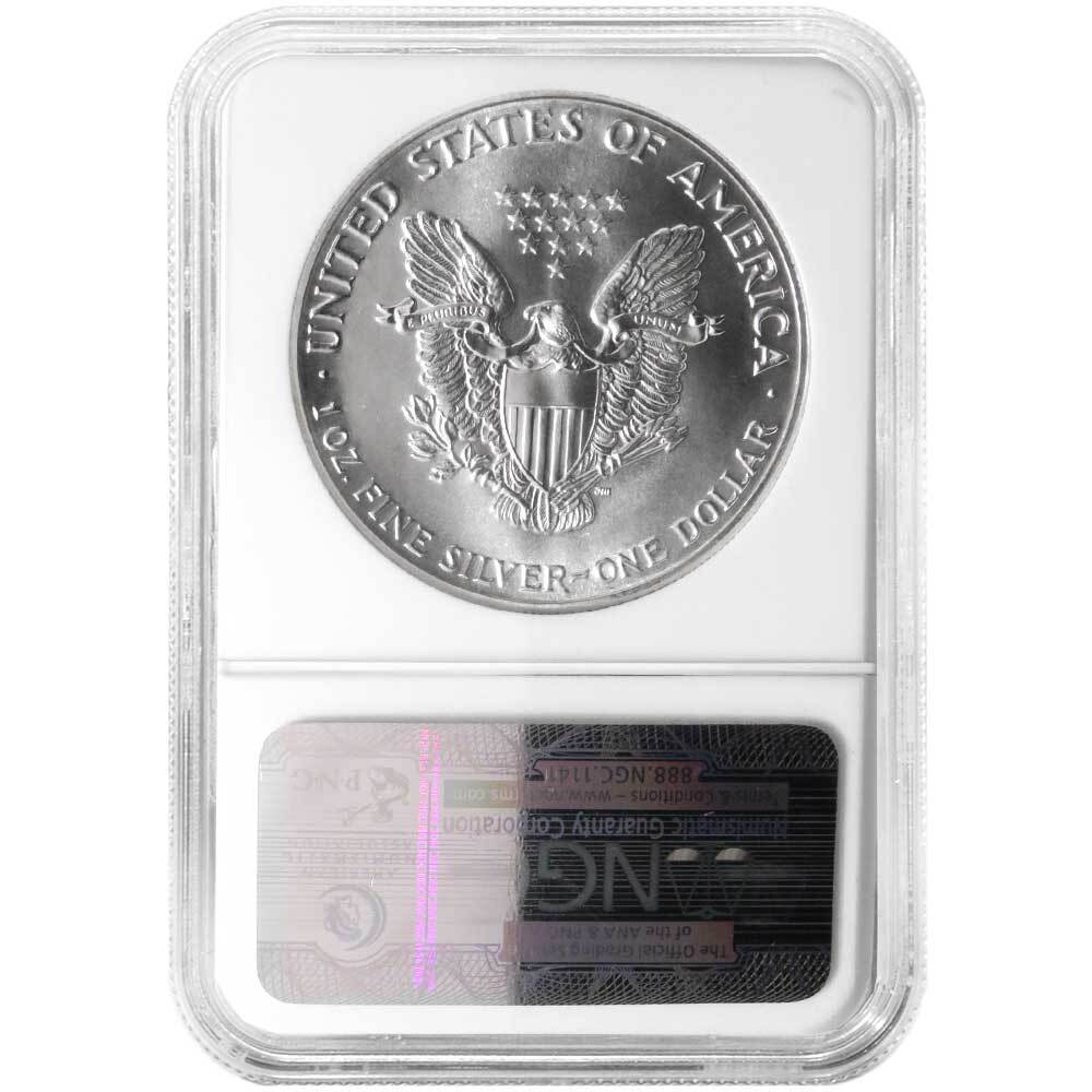 1986 $1 American Silver Eagle NGC MS69 Brown Label