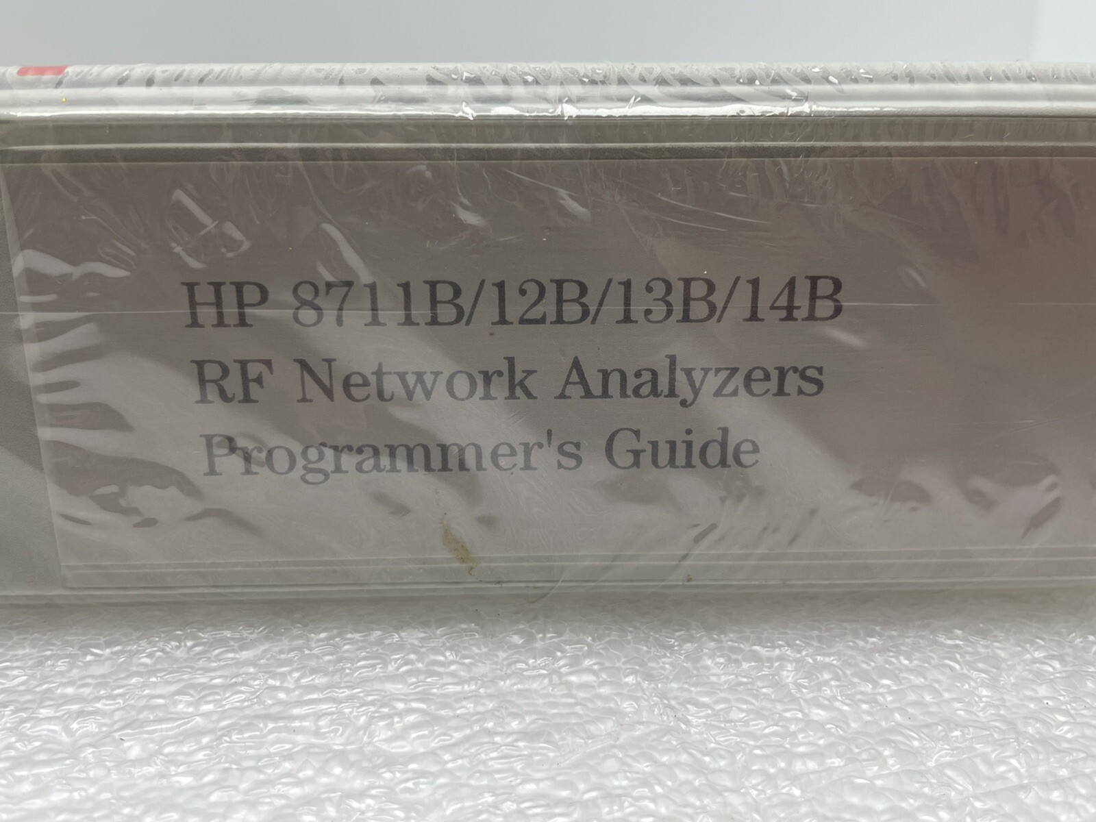 NEW SEALED - HP OEM 8711B RF NETWORK ANALYZERS PROGRAMMERS GUIDE 12B/13B/14B