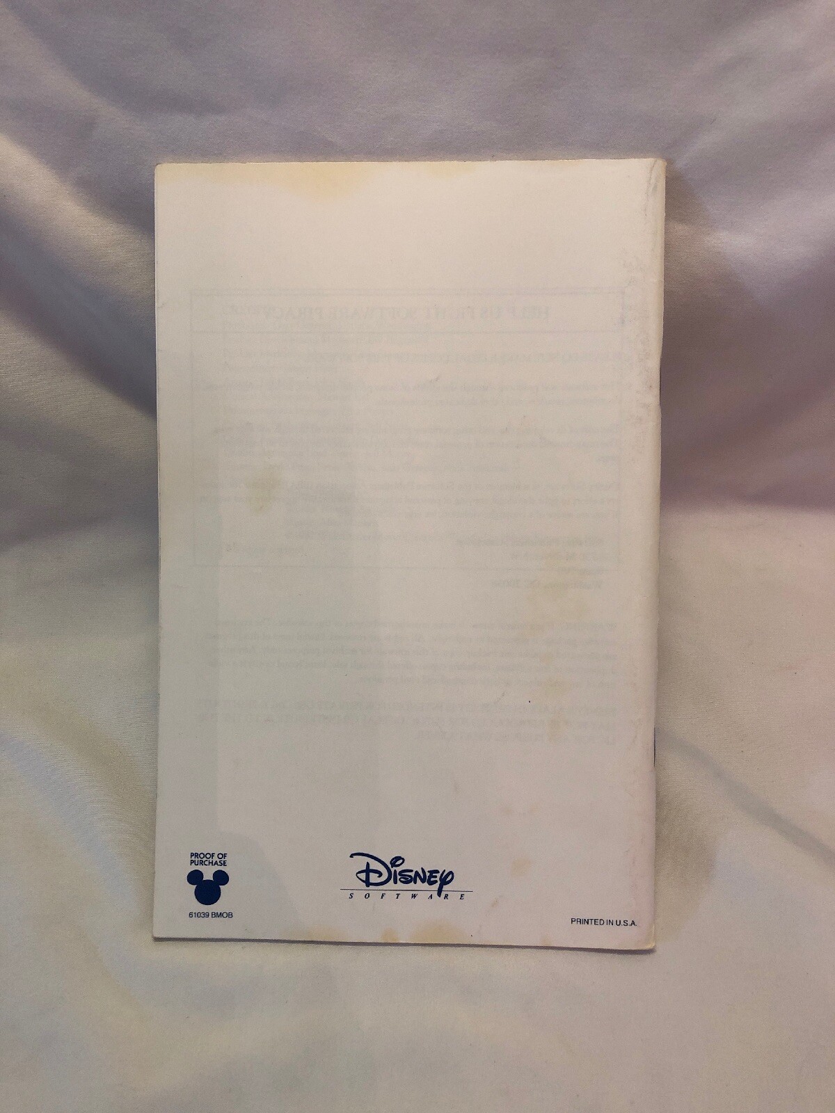 1992 Disney's Aladdin Print Kit * Instruction Guide Only* R1