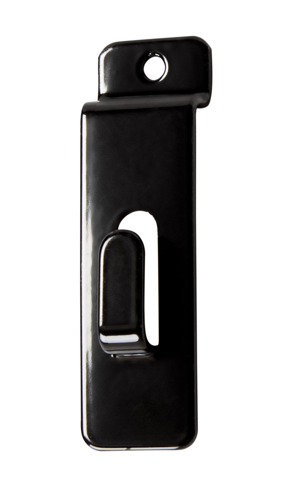 SSWBasics Black Notch Hook Slatwall - Pack of 25- Black Notch Hook