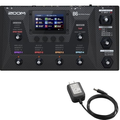 xZOOM B6 Bass Multi-Effects Processor with IR Cabinet Simulation NEW
