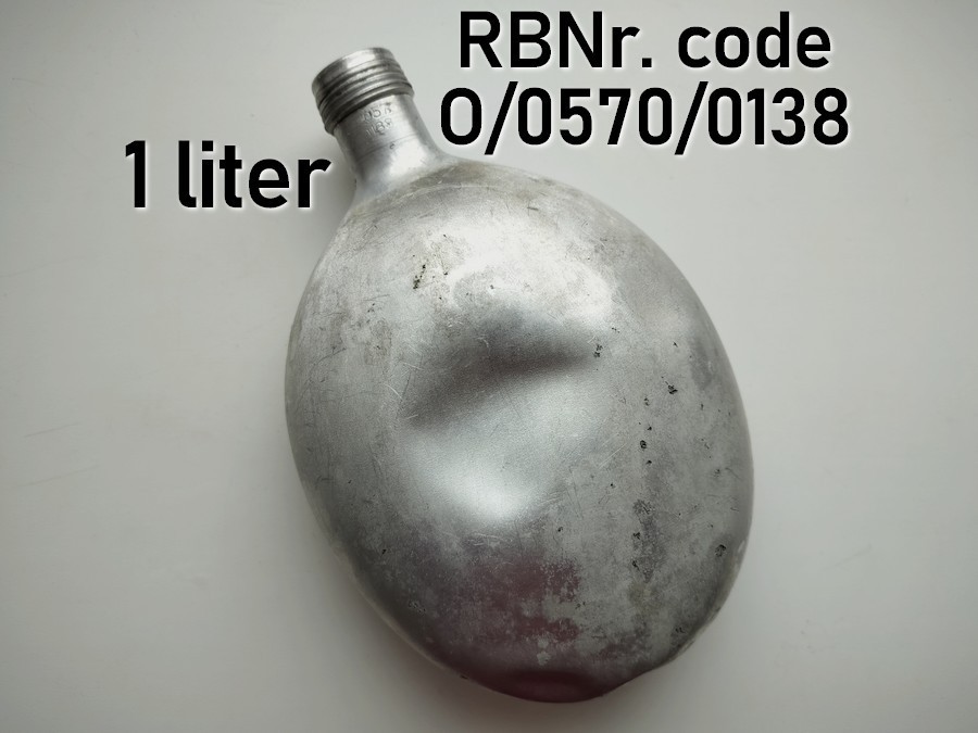 Original German canteen RARE RBNr. marked 1 liter Wehrmacht bottle Feldflasche