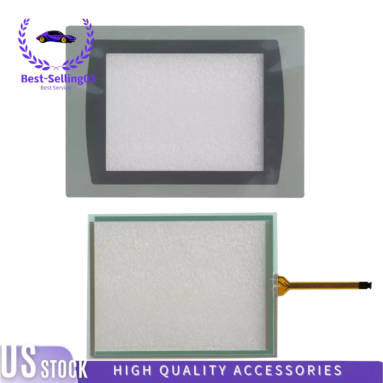 For 2711P-T7C21D8S-B 2711PT7C21D8SB Touch Screen Panel Glass + Overlay US Stock