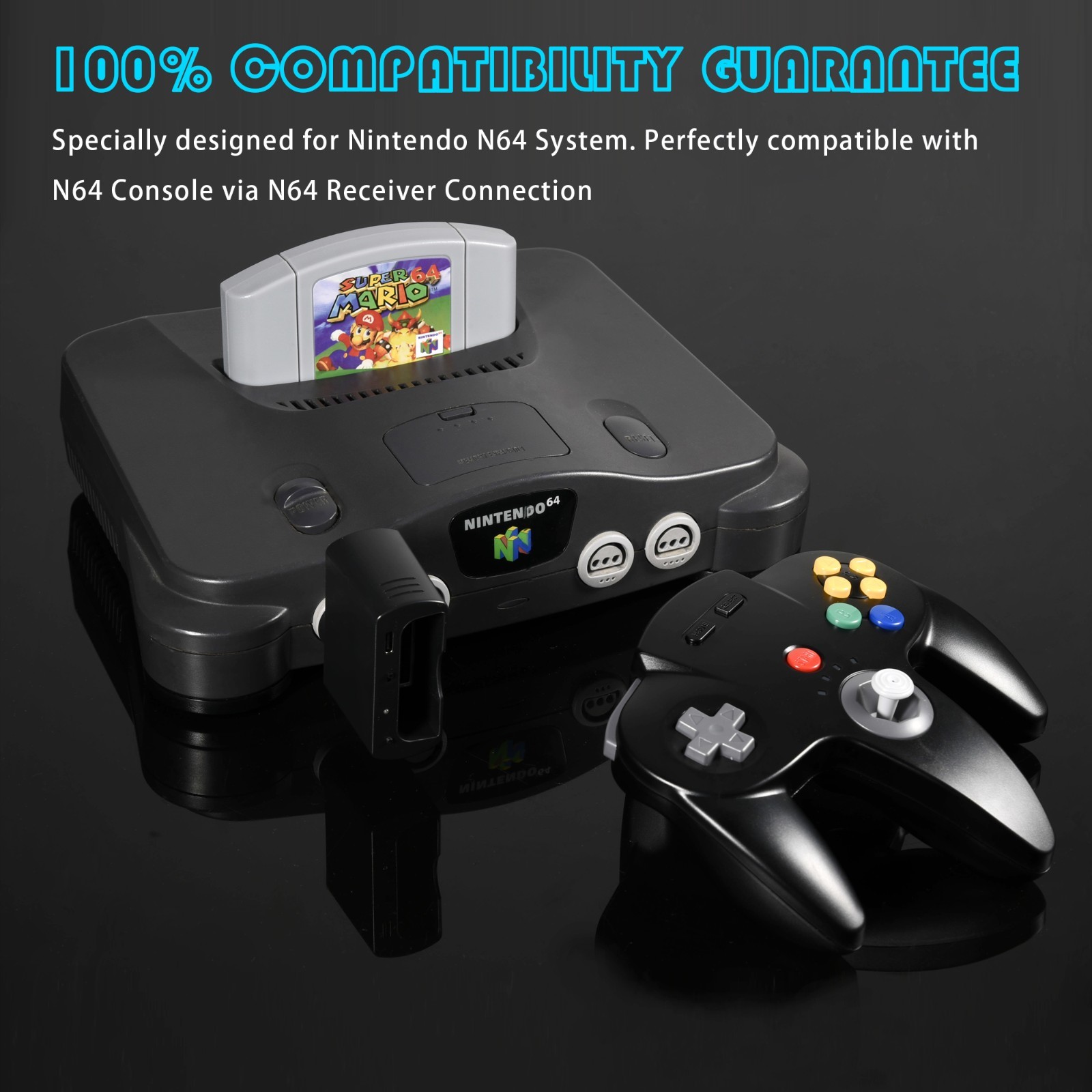 Wireless Controller Gamepad For Nintendo 64 N64 Joystick Video Game Console