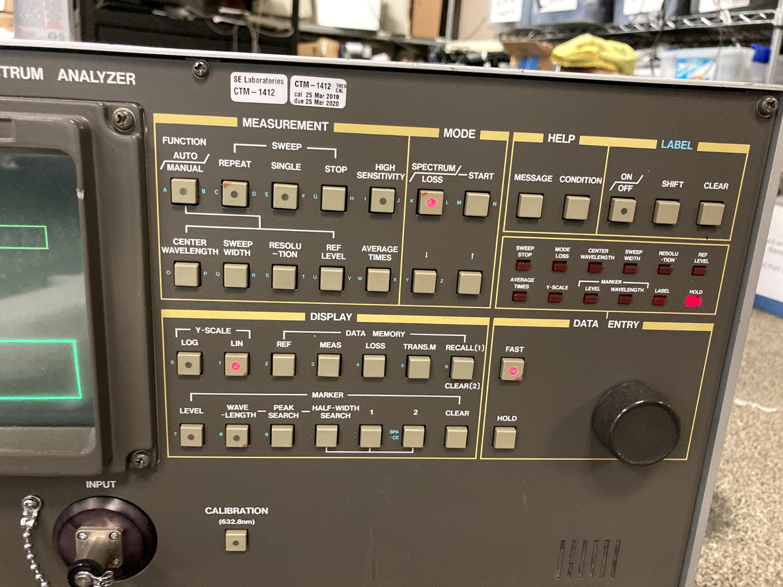 Ando Optical Spectrum Analyzer Model AQ-1425 Parts *READ