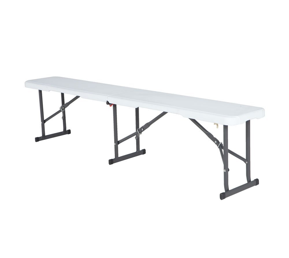 Lifetime 6 Foot Fold In Half Bench UV Protected HDPE Indoor Outdoor Use