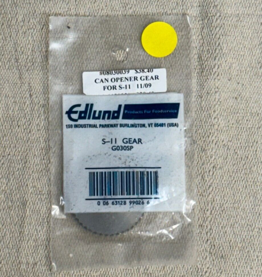 Edlund G030SP GEAR, S11/U-12 SINGLE PACK NEW OEM