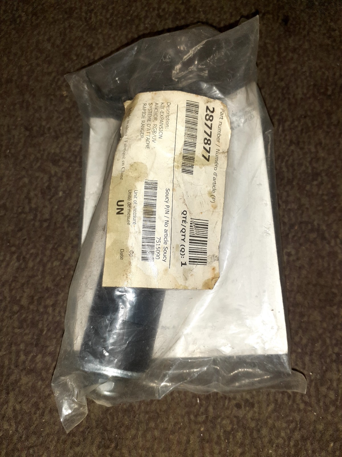 NOS Polaris Rapide Ranger Genuine OEM Kit-Expansion Anchor Latch Part # 2877877