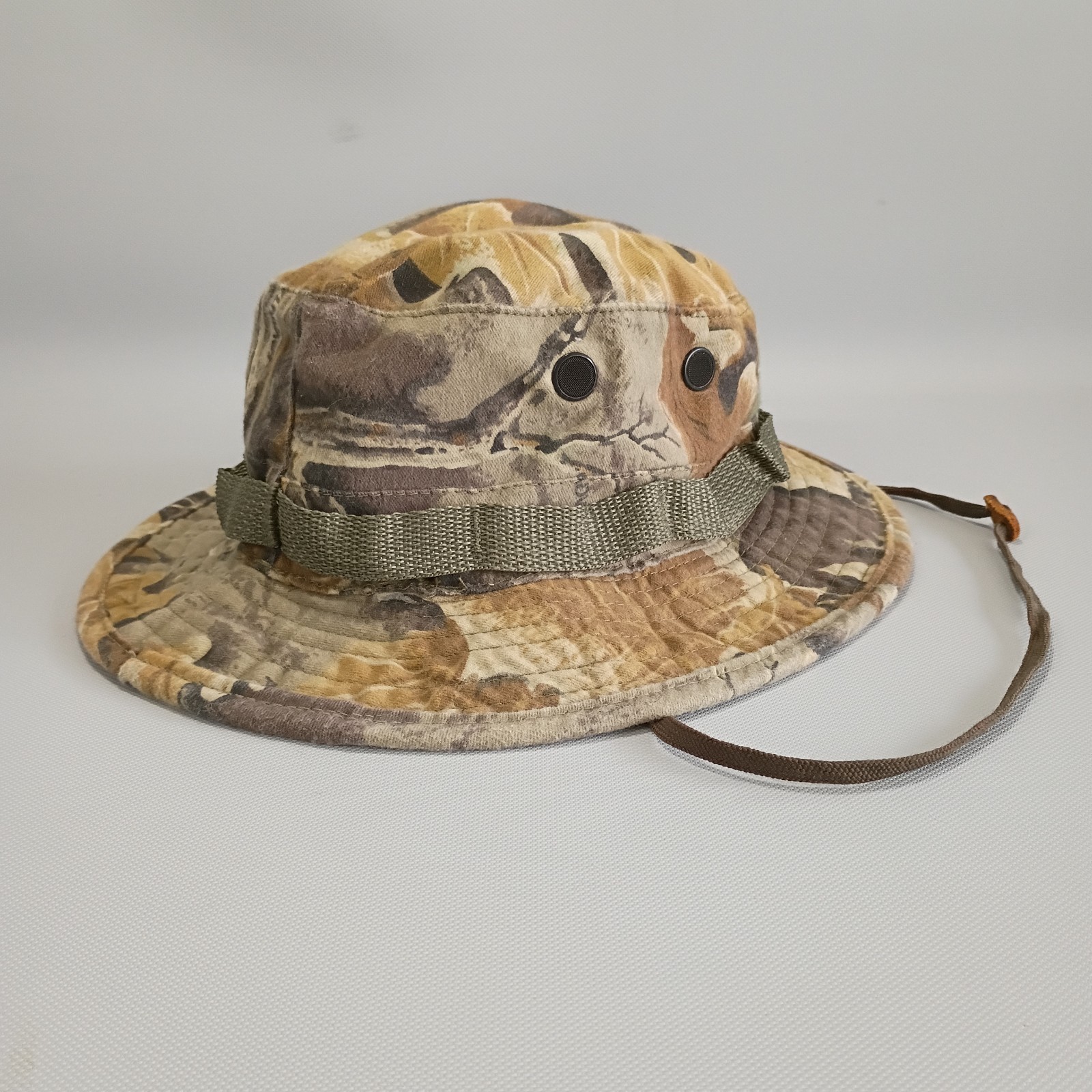 Broner Size 7.25 Camo BONNIE Hat Wide Brim Outdoor Tactical Hunting Fishing Cap