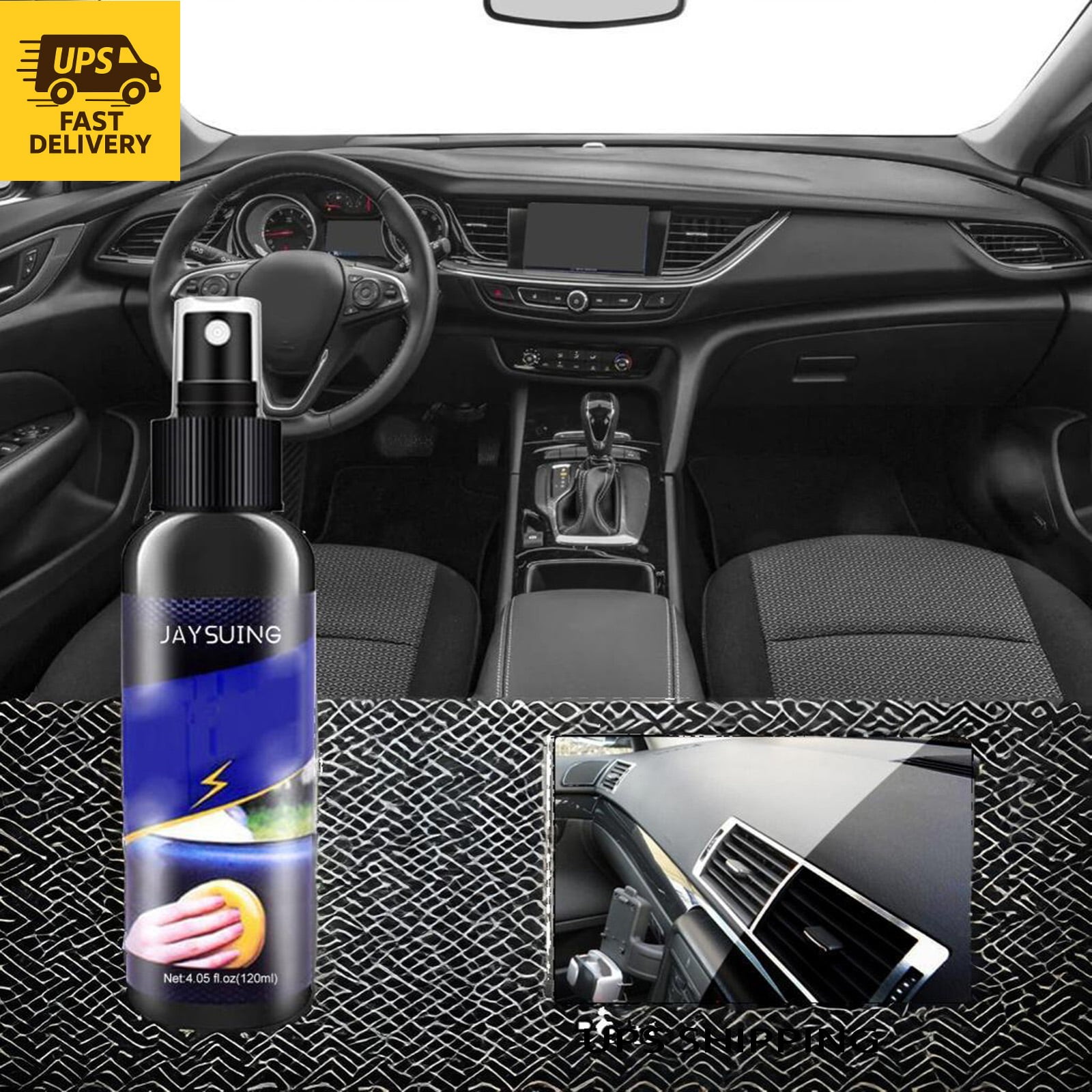 Upholstery Repair Spray for Dashboard & Leather - Dust Care & Refurbishment