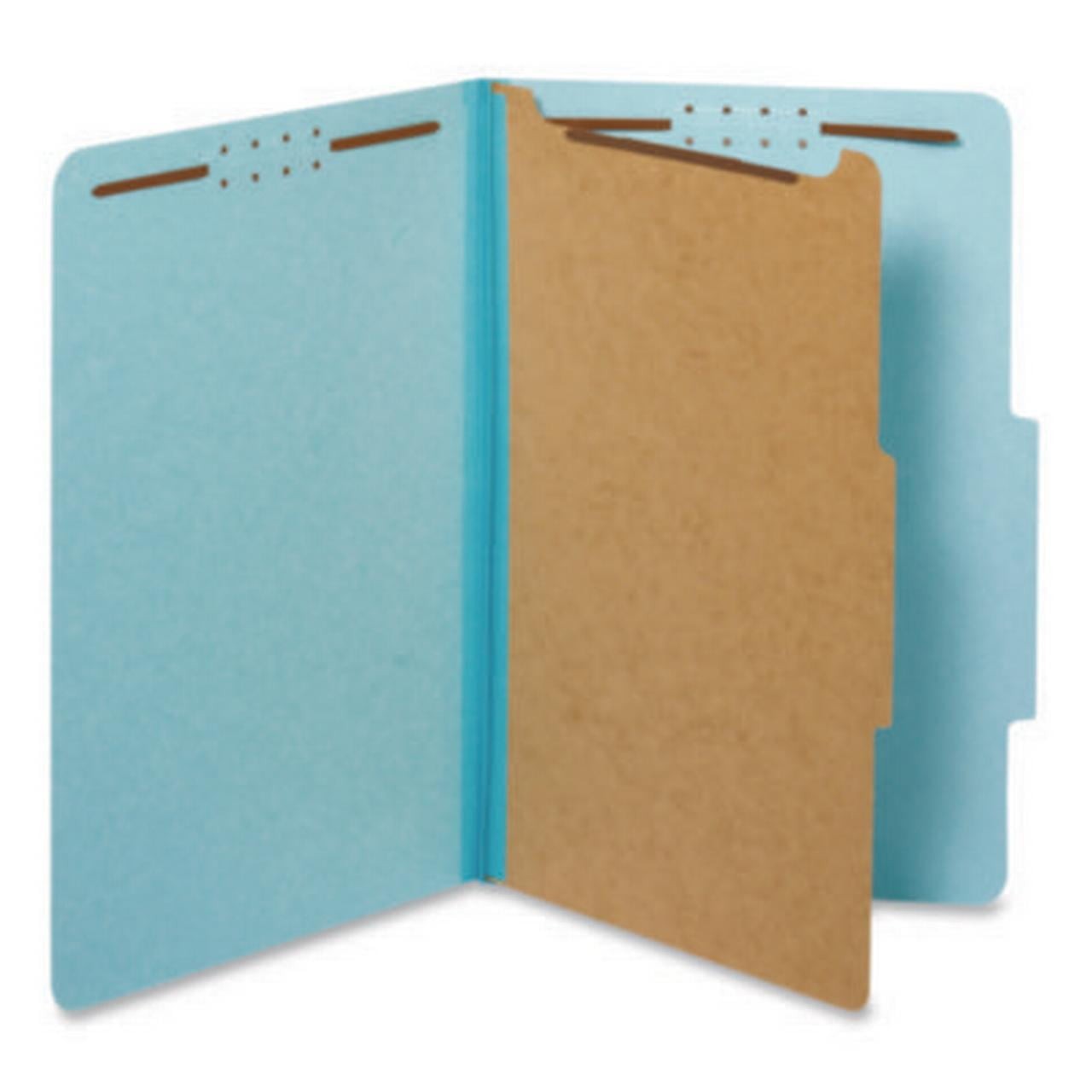 Esselte 28730P Pressboard Top Tab Folders Light Blue 1.75" Exp