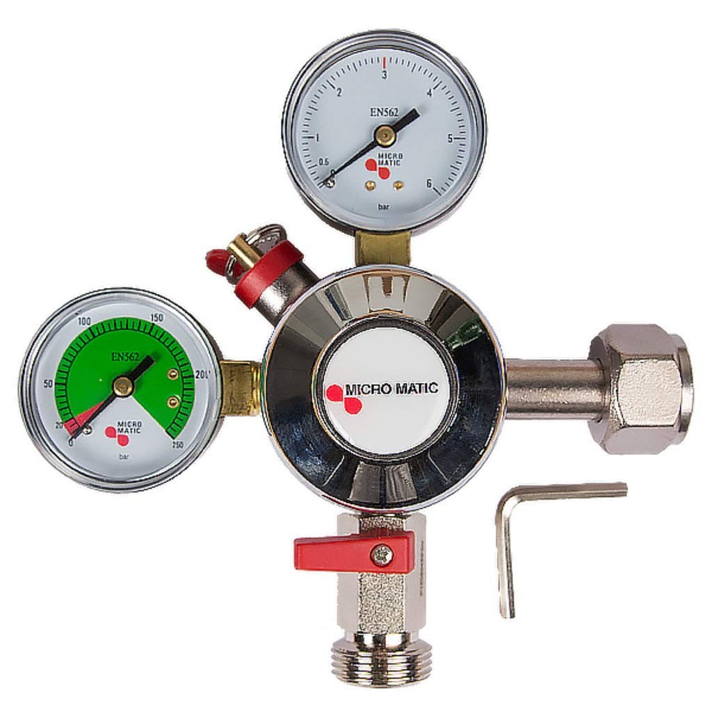 Pressure reducer for Co² 3 bar with level indicator by Premium Plus