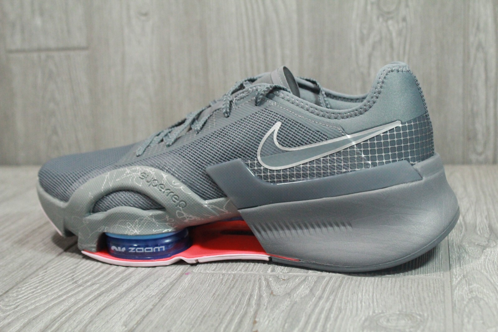 Nike Air Zoom SuperRep 3 Metallic Grey Mens Gym Shoes 9.5 - 12.5 DC9115 004