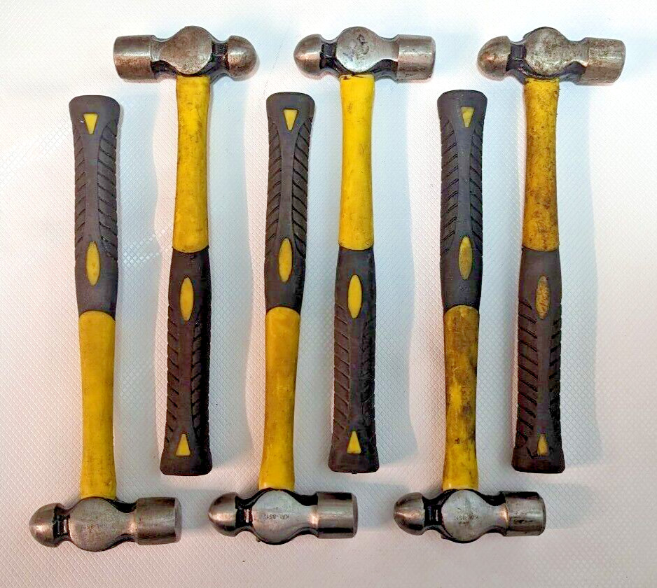 6 KAL Tool Ball Peen Hammers Pein 8512 9-1/2" Handle