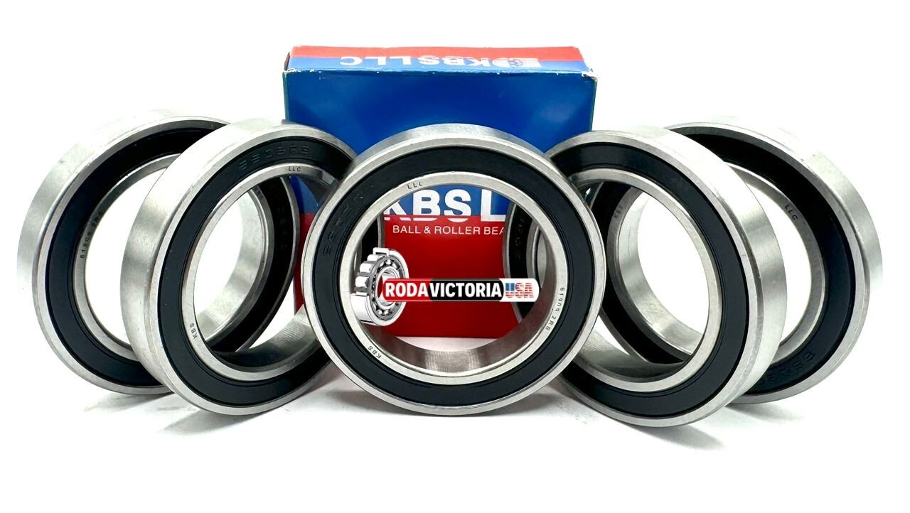 (5 QTY) KBS 6909 2RS  DEEP GROOVE BALL BEARING, RUBBER SEALDED 61909 45x68x12 mm
